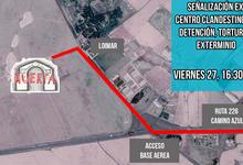 DDHH UNICEN: señalización del centro clandestino La Huerta