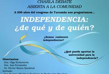 Jornada participativa sobre independencia política y económica