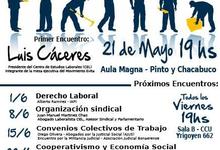 Comienzan esta tarde los encuentros sobre derecho laboral y formación gremial 