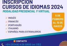 Inscripción para cursos en Departamento de Lenguas