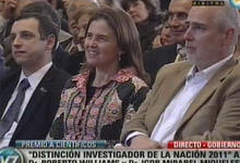 Investigadora de Sociales recibió premio Houssay en Casa Rosada