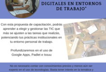 “Nodocentes en acción I: Tecnologías digitales en entornos de trabajo”