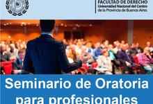 Seminario de oratoria para profesionales abogados