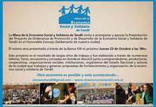 Impulsan ordenanza para la economía social y solidaria