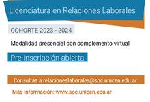 Inscripción al Ciclo de Licenciatura en Relaciones Laborales