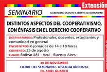 Seminario libre y gratuito sobre derecho cooperativo