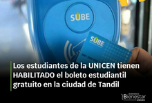 Tandil: Estudiantes pueden tramitar boleto gratuito desde SIU Guaraní