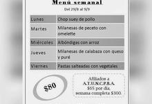 Menú semanal y eventos en Café Cultural Uni