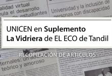 Artículos universitarios en Suplemento La Vidriera Diario El Eco de Tandil