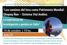 Charla sobre los caminos del Inca como Patrimonio Mundial