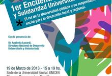 1er. Encuentro de Voluntariado y Solidaridad Universitaria