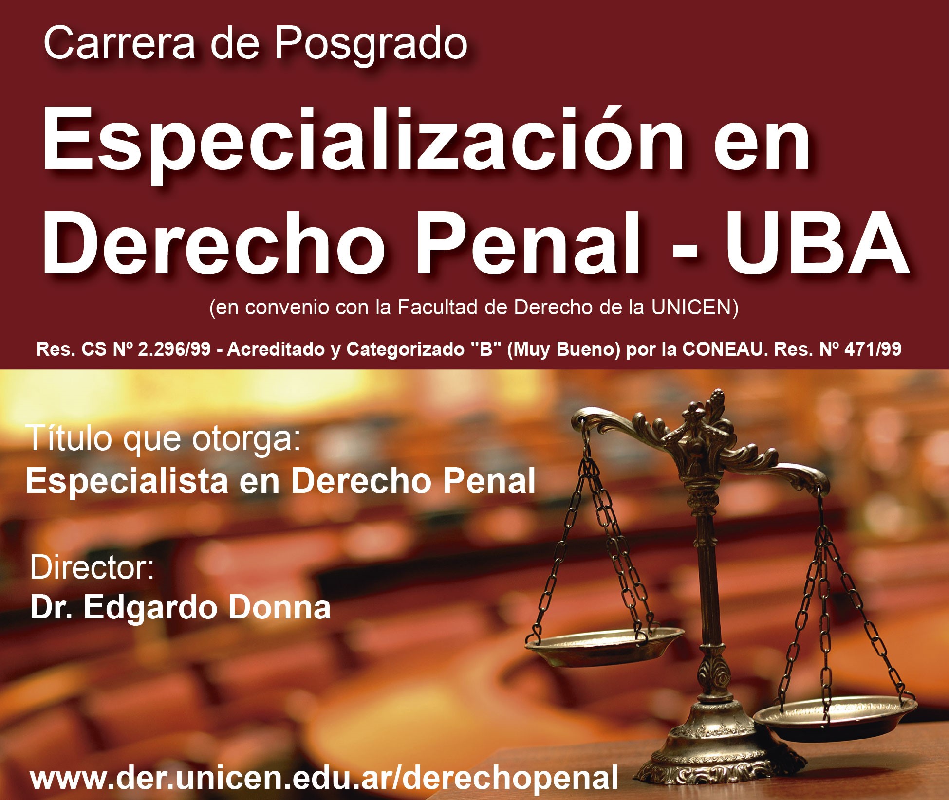 Especialización en Derecho Penal (UBA) | UNICEN