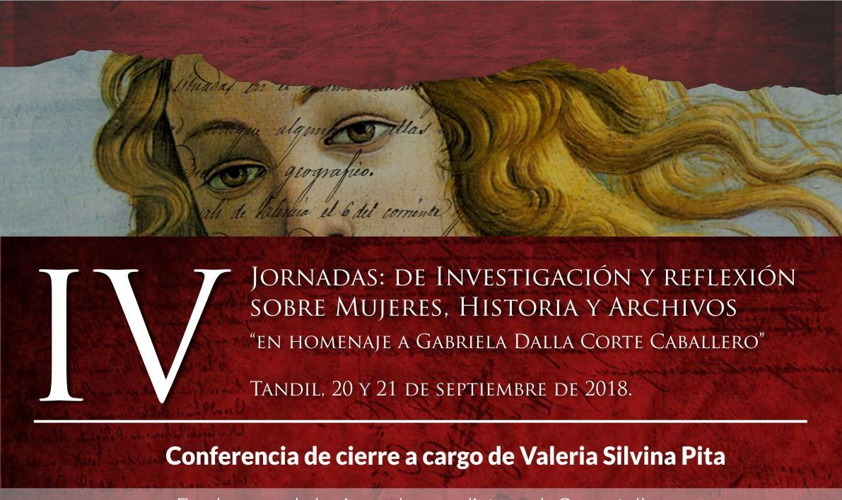 Resultado de imagen de Actas de las IV Jornadas de investigación, reflexión sobre historia, mujeres y archivos