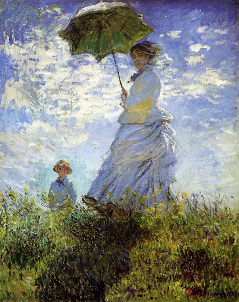  Madame Monet y su hijo.